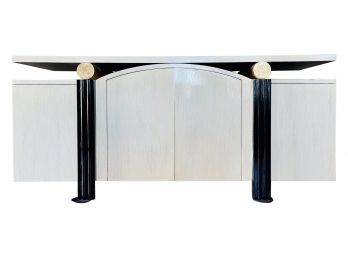 Cream Colored Wood Modern Contemporary Sideboard