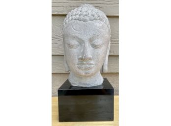 Austin Productions Sculpture Asian Buddha Head Bust -1979