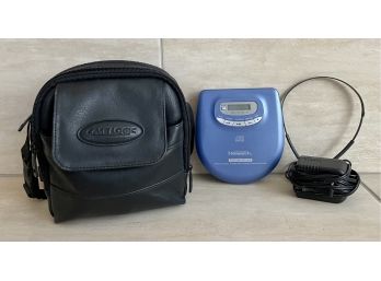 Emerson Compact Disc Player With Carrying Case And Headphones