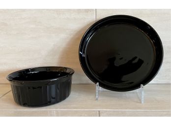 Classic Black Corning Ware Ovenware