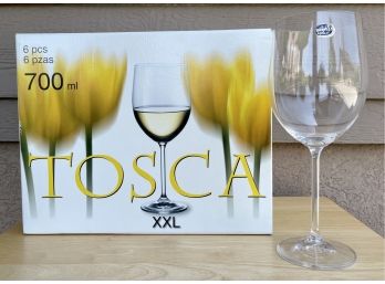 Tosca 6 Pc. Wine Glasses Set- New