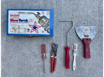 Small Tool Lot Including Bernz-o- Matic Blow Torch Kit
