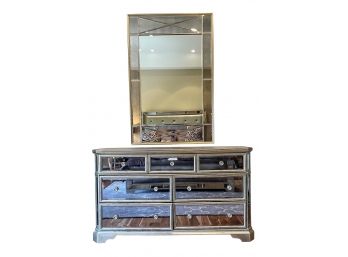 7 Drawer Mirrored Dressed And Mirror