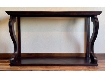 Brown Wood Console Table