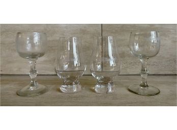 Lot Of 4 Grand Marnier & The Christian Brothers Snifter Glasses