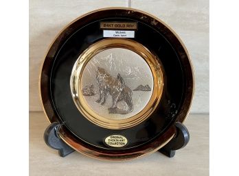 Dinasty Original Chokin Art Decorative Plate With 24K Gold Rim