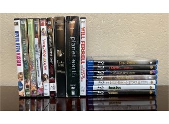Assorted DVD And Blu-ray Movie Lot