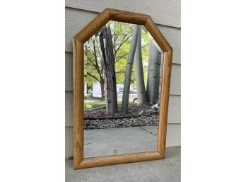 Oak Beveled Mirror