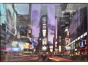 Framed Time Square Poster