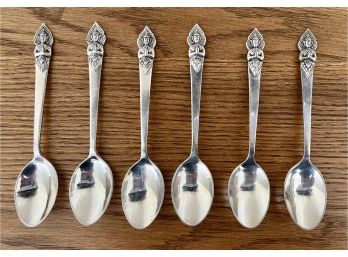 Beautiful Sterling Silver Small Spoons For Thailand With Intricate Figure On Handle (Siam)