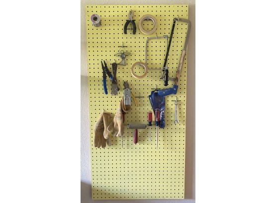 Pegboard With Misc. Tools