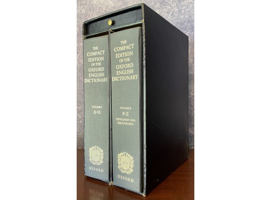 Set Of Compact Edition Of The Oxford English Dictionary