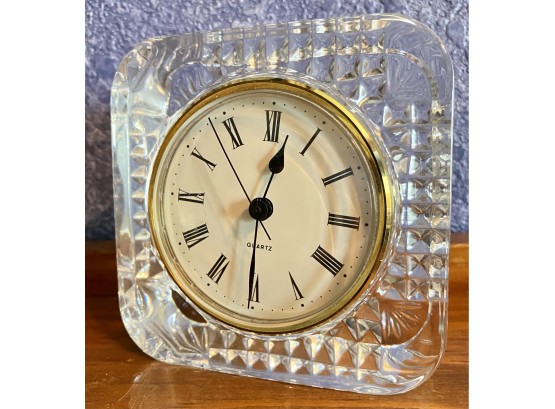 Glass Quartz Roman Numeral Clock