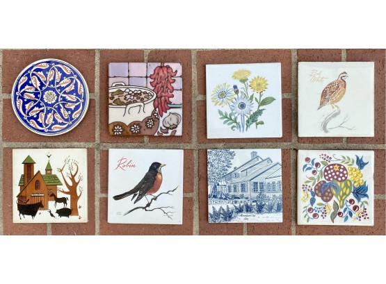 Collection Of Beautiful Tiles And Trivets
