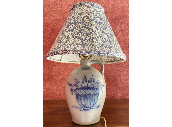 Beautiful Blue Ceramic Lamp