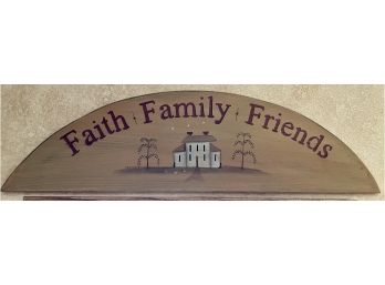 Wood Wall Plaque With Quote