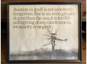 Black And White Aviation Picture And Quote