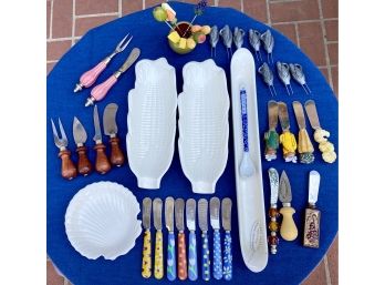 Lot Of Small Serving Utensils And Dishes