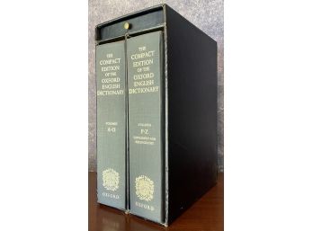 Set Of Compact Edition Of The Oxford English Dictionary