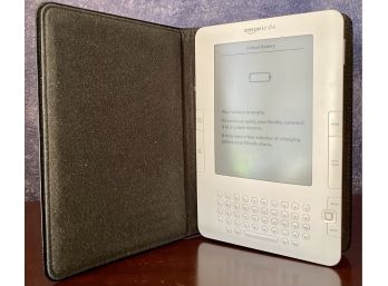 White Amazon Kindle With Black Case (untested)
