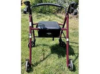 Guardian Walker With Seat, Brakes & Storage Pouch