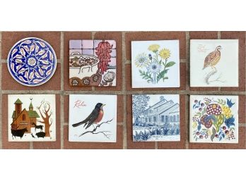 Collection Of Beautiful Tiles And Trivets