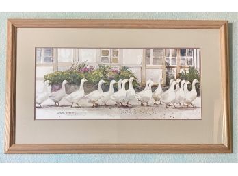 Framed Gaggle Of Geese Daluna Daron Watercolor Print