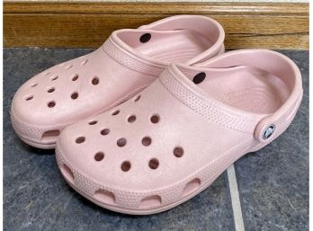 Pink Crocs Size 8