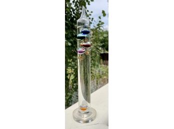 Glass Weather Gauge With Colored Floats