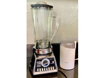 Waring 14 Super Robot Blender And Krups Coffee Grinder