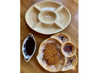 Pfaltzgraff Dish, Wade Of California Serving Tray, And Homestead By At Home Tray