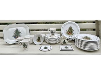 Large Lot Of Christmas Dishes