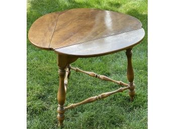 Ethan Allen Solid Maple And Birch Drop Leaf Table