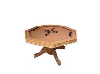 Solid Oak Bumper Pool/ Poker Table