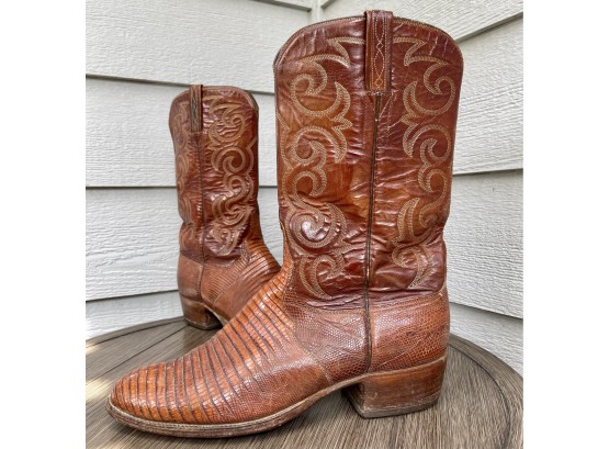 Teju Lizard Western Boots Men's Size 10
