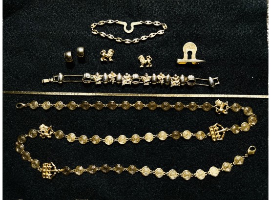 Gold Tone Costume Jewelry Lot
