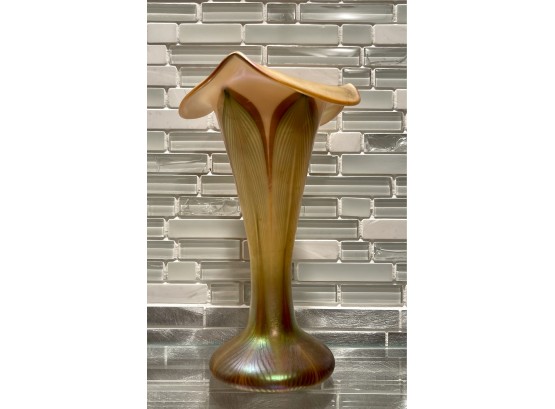 Hand Blown Tulip Shaped Vase- Signed