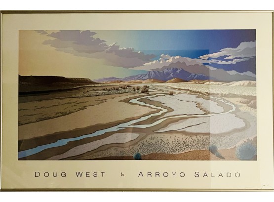 Doug West- Arroyo Salado Print In Metal Frame