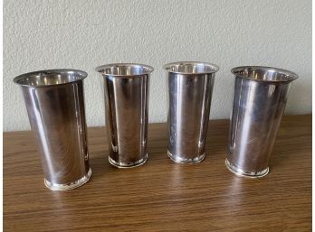4 Sterling Silver Mint Julep Cups (452 Grams)
