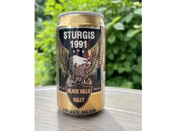 Sturgis 1991 Black Hills Rally Heavy Beer Can