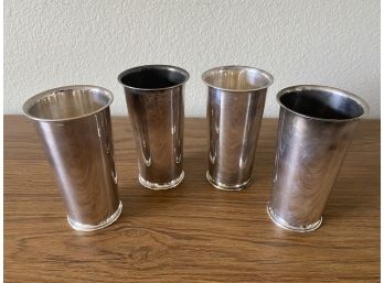 4 Sterling Silver Mint Julep Cups (452 Grams)