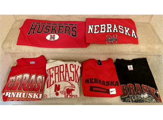 Lot Of Nebraska Themed T Shirts