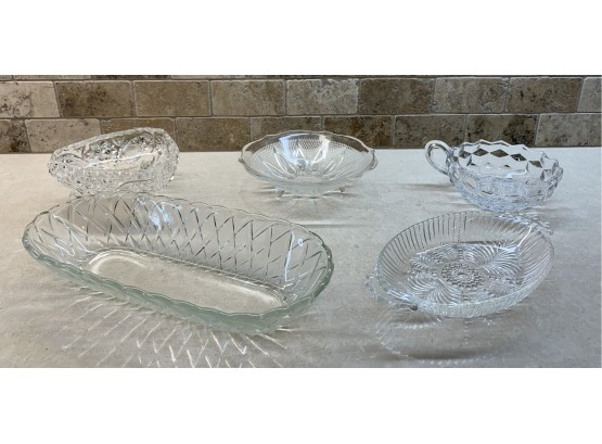 Collection Of 5 Pieces Of Glassware