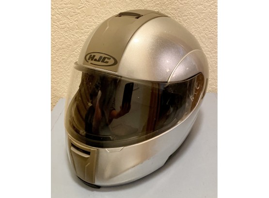 Grey HJC Motorcycle Helmet Size XL