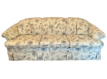 Floral Cream Colored Flexsteel Couch