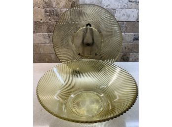 Cute Vintage Bowl With Matching Plate