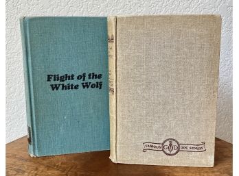 2 Vintage Books Including Flight Of The White Wolf