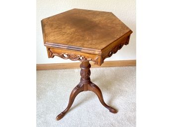 Beautiful Vintage Carved Antique Side Table
