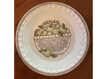 Royal China Jeannette Corp. Apple Pie Plate