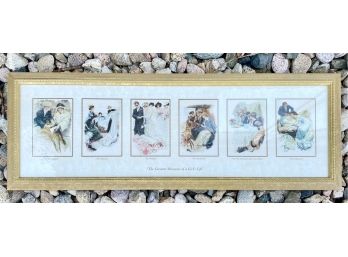 'the Greatest Moments' Print In Gold Tone Frame